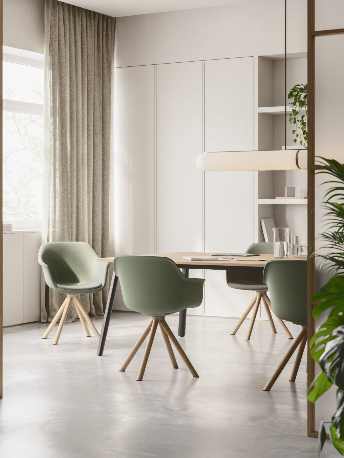 Fauteuil Lur 4 pied bois