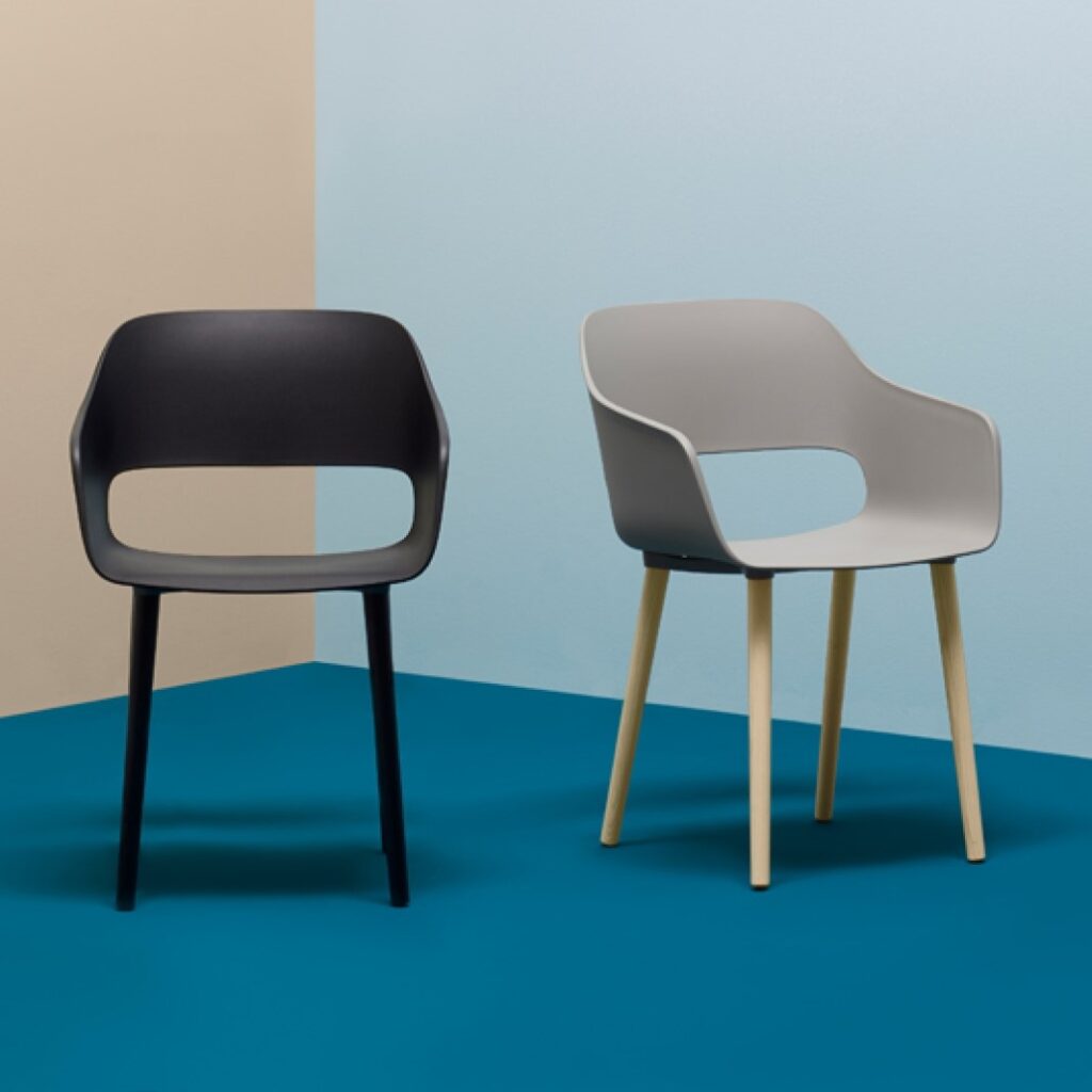 Fauteuils babila noir et blanc