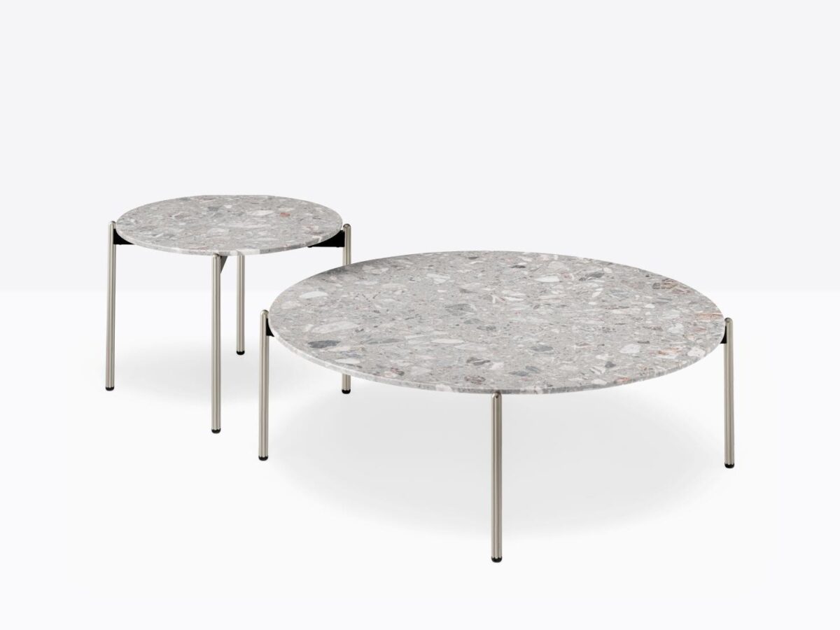 Table basse blume 2 plateaux ronds