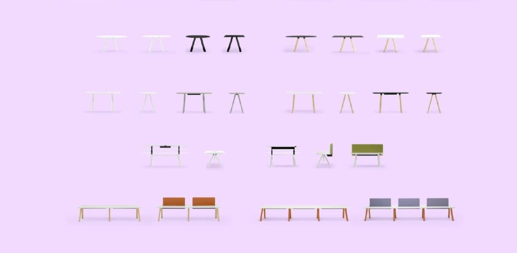 Tout espace bureau réu (arki table)